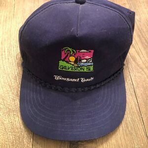 Vintage Galveston Island TX Thousand Trails RV Resort Campground Cap Hat OS